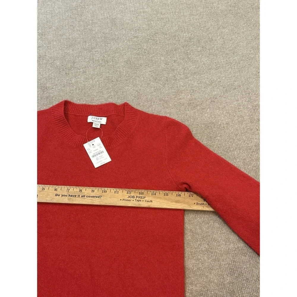 J.Crew NWT Extra Soft Wool Blend Red Sweater XXS